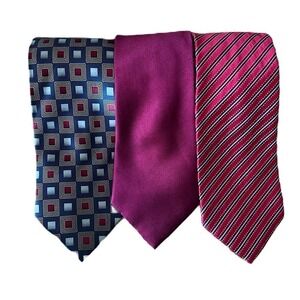 Three Ties Geoffrey Beene, Merona, Covington